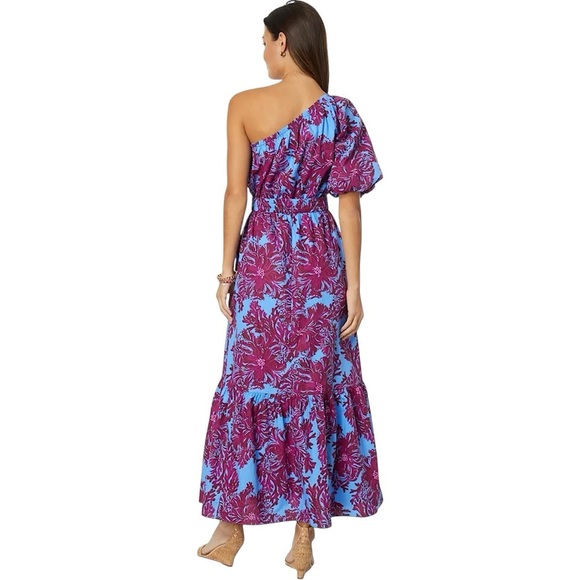 LILLY PULITZER Zelalynn One-Shoulder Cotton Maxi Dress - Picture 2 of 13